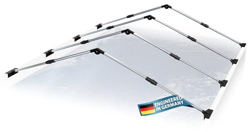 DRYPOOL® Regen-, Winter- und Schmutzschutzsystem für Aufstellpools mit 2,0m -3.4m Breite | Ultra-langlebige Aluminiumkonstruktion schützt vor Wasseransammlungen | Kein Schmutz, kein Abpumpen