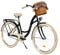 MILORD Damenfahrrad Citybike Komfort Mit Weidenkorb Vintage Fahrrad, 26, 28 Zoll, 1-Gang (Schwarz-Creme, 28 Zoll)