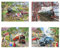The House of Puzzles Steaming Along Jigsaw Set - 4 x 500 Piece Jigsaws For Adults, Multi Puzzle Pack, Artist Illustrated, Deluxe Puzzle Gifts, Sustainably Made