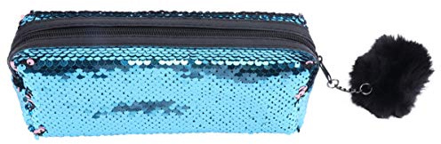 DIYEAH Paillettenbesetztes Federmäppchen im Meerjungfrauen-Stil mit Reißverschluss Glitzer-Tasche für Schreibwaren und Utensilien Robustes Material als Geschenkidee
