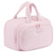 LOVEVOOK Kulturtasche Damen Gross, Leichte Reise Kosmetiktasche Weit Offene Kulturbeutel mit Nassfach, wasserdichte Waschtasche Make up Tasche Schminktasch mit Griff für Reisen Urlaub, Rosa