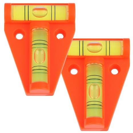 2 Pcs Caravan Spirit Level T Type Spirit Level Bubble Leveling Device | 2-Way Mini Caravan Leveller Devices Motorhome Gadgets Levellers Magnetic Bubble Levelling Tool for Campervan
