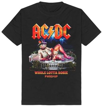 AC/DC PWRUP Lotta Rosie Männer T-Shirt schwarz XL 100% Baumwolle Band-Merch, Bands