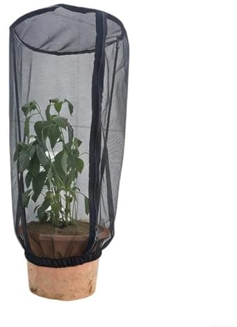 Netzgewebe mit Reißverschluss für Tomaten, Pflanzen, Obst, Gemüse, Heidelbeere, Sträucher, Bäume, Schädlingsausschluss im Freien (1 Stück, groß)