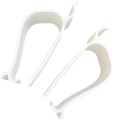 Toilet Seat Stabilizing Clip Pack of 2 Secures Loose Toilet Covers Instantly Not Screws or Glues Required for All Bathrooms Seat Stabilizers