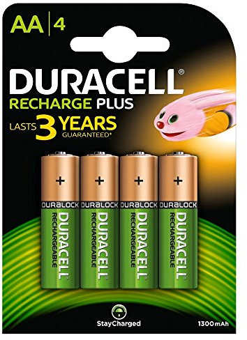 Duracell Battery Rechargeable Accu NiMH 1300 mAh [Pack 4] - 81367177
