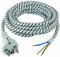 Rev Ritter 0571303555 Zuleitung Bügeleisen 1.0² 3 m, schwarz/weiß
