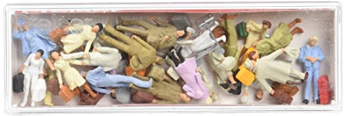Preiser 14401 Passengers Standing and Walking Package(24) HO Model Figure