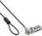 InLine 55702 Notebook Sicherheitsschloss, mit Zahlenkombination, 4,4mm x 2m