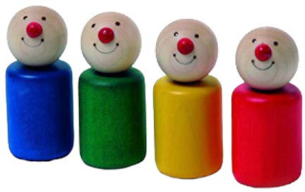 NIC 1803 Little Men Pico 4-teiliges Spielzeug für Babys und Frühkind, Mehrfarbig