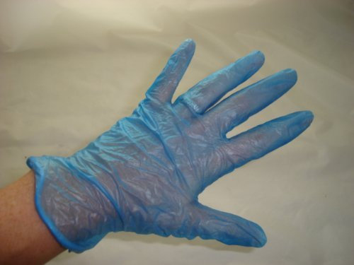 1000 x Vinyl Disposable Gloves, MEDIUM NON-Powdered Blue (free P&P on all products)