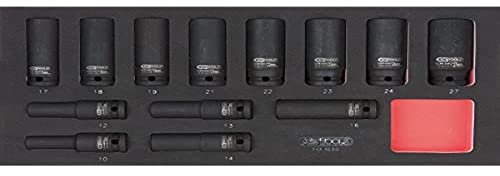 KS Tools - 713.1030 - Module de douilles longues à chocs 1/2-10-27 mm - 13 pièces