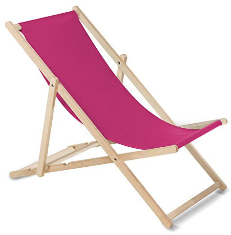 Green Blue Liegestuhl Sonnenliege Klappbar aus Buchholz ohne Armlehne Sonnenliege Gartenliege Liege (Rosa)