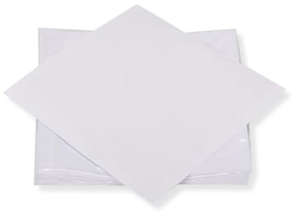 50 St. Deluxe 12“ LP Maxi Single Innenhüllen ohne Mittelloch ungefüttert reinweißes 90 gr. Papier für Vinyl Schallplatten
