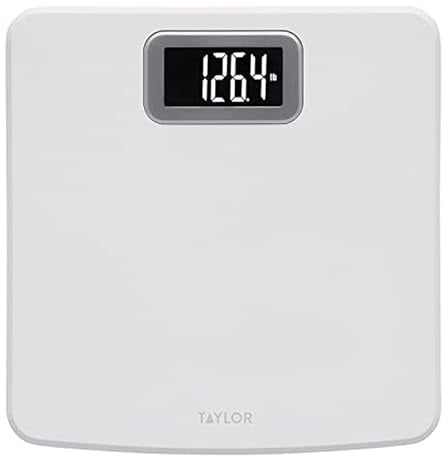 Taylor Digital Body Scale for Body Weight, 400 lb Capacity, White