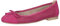 CAPRICE Damen Ballerinas aus Leder mit Lochmuster, Lila (Fuchsia Suede), 39 EU