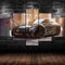 LIVELJ Puzzle-Mercedes AMG GT R/gerahmt/5 Teilig Leinwand stück Kunstdruck Lein wandbild HD Leben Wohnzimmer Büro Dekoration Gesamtgröße: (H-80 cm x M/B-150 cm)