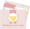 Papierdrachen 12 Einladungskarten zur Taufe - Motiv Kelch rosa - Einladung zur Heiligen Taufe für Mädchen und Jungen - hochwertig gedruckt in DIN A6