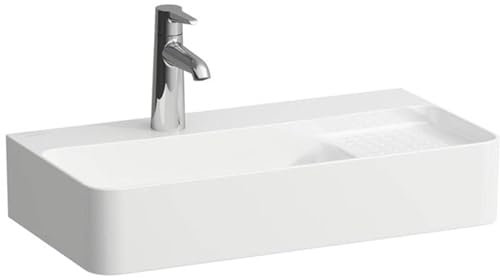 LAUFEN VAL Waschtisch COMPACT, 1 Hahnloch, mit Überlauf, 600x315mm, semi-trockener Bereich rechts, H8152850001041, Farbe: Weiß