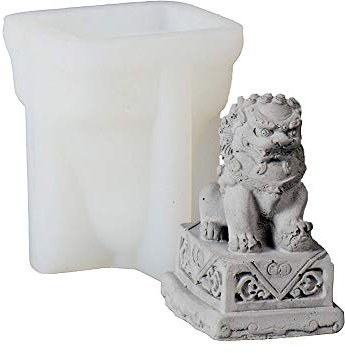 Nicole Statue of Lion Betonform Chinesischer Stil Schreibtisch Handwerk dekoratives Werkzeug
