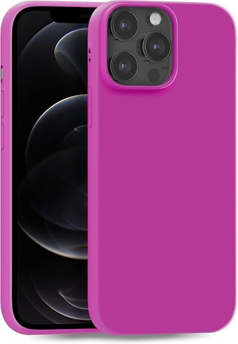 MyGadget Cover per iPhone 12 | 12 Pro - Custodia Protettiva in Silicone Morbido – Case TPU Flessibile - Protezione Antiurto & Antigraffio - Fucsia