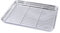 DOITOOL Baking Tray with Wire Rack ： Stainless Steel Nonstick Oven Dish Rectangular Sheet with Removable Cooling Rack for Baking, Roasting & Drying (31x24x2.5cm)