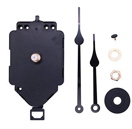 MoreChioce Quarz Pendeluhrwerk Mechanismus, Pendeluhr Bewegung Ersatz DIY Uhr Reparatur Zubehör Quarz Pendel Uhrwerk Set Lange Welle Pendel Quartz Uhrwerk Bewegung