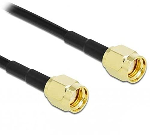 Delock Antennenkabel RP-SMA Stecker zu RP-SMA Stecker LMR/CFD100 2 m Low Loss
