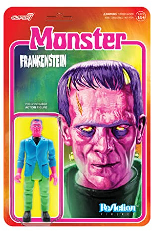 Super7 Universal Monsters Frankenstein (Kostümfarben) – 9,5 cm große Reaktionsfigur