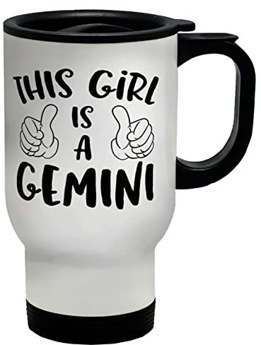 Shopagift This Girl is a Gemini Travel Mug Gift Cup