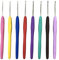 Häkelnadel Set, Häkelnadeln, Häkelnadel, Nadelset, 8 Stück Häkeln Stricken Nadeln Kit, Crochet Hooks Stricknadeln, Aluminium Crochet Nadel Crochet Hook, Stricken Nadel, 8 Größen 1mm-2.75mm