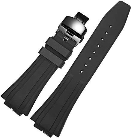 MOD Kit Kompatibles Fluorkautschuk-Armband Modifiziertes Gummi-Armband Für Casio Für G-shock Herren GM2100 GM-2100B Uhrenzubehör Mit Werkzeug (Schwarzes Uhrenarmband mit Schwarzer Schnalle)