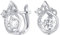 JC Jeweller Carat Damen Ohrringe Silber 925 tanzendes Zirkon (Schöne)