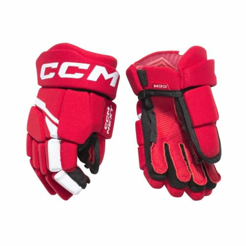 CCM Next Handschuhe Junior HGNEXT23, Größe:12 Zoll, Farbe:rot/weiß