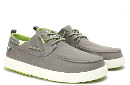 WALK IN PITAS | Maui | Herren Mokassins | Flache Slipper für Männer | Slip on Loafer | Sneakers | Schlupfschuhe | Freizeitschuhe | Walkinpitas Schuhe | Grau 45