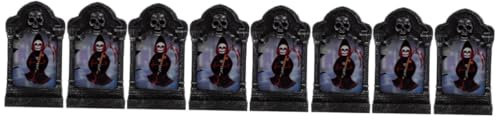 Warmhm 8stücke Halloween Tischlaterne Mit Gruselige Kürbis Und Schädel-Lampe Für Dekoration Für Partys Innenräume