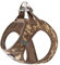 WINHYEPET Truelove Hundegeschirr, weiches Air-Mesh, verstellbar, reflektierend, Haustierweste, kleine und mittelgroße Rassen, kein Ziehen, verstellbares Hundegeschirr TLH3016 (Braun, L)
