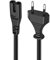 Power Cord Netzkabel Stromkabel 2 polig Replacement for Edifier T5 Active Subwoofer S3000Pro Audiophile Active Speake Power Cable