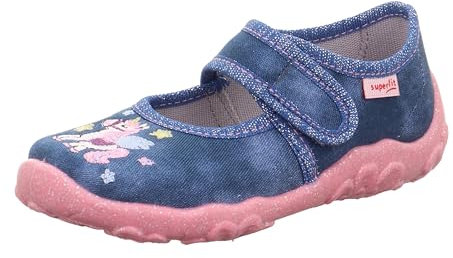 Superfit Bonny, Pantofole Bambine e ragazze, Blu Rosa 8070, 24 EU Larga