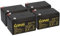 Akku kompatibel PR0002983 CHES011 eFlux Freeride 4x 12V 14Ah AGM Blei Accu wie 15Ah