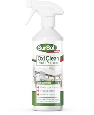 SurSol Active - Oxi Clean | Hydrogen Peroxide 3%, 10 Vols | Organic, Laundry Stain Remover - 500ml