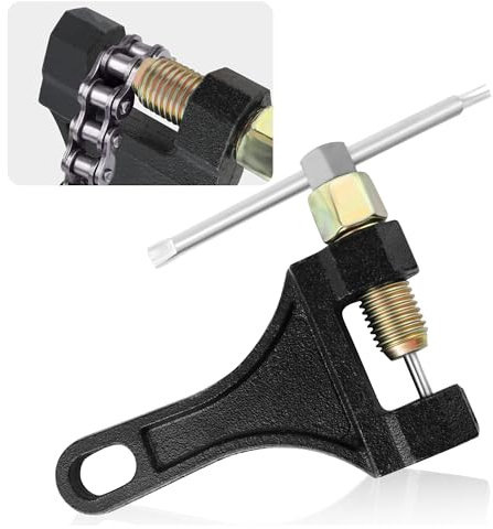 Motorcycle Chain Breaker Tool,Chain Link Removal Tool #420 428 520 525 528 530,Universal Bike Chain Tool Motorcycle Accessories for Motorcycle Dirt Bike Scooter Go-Kart