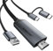 Lemorele Câble USB C vers HDMI 2 en 1 Micro USB sur Câble HDMI, 1080P 60hz pour Tous Les Téléphones Android/Tablets/USB C iPad à la Télévision/Projecteur
