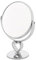 AMLIFE PARIS - Miroir Grossissant Sur Pied En Forme De Coeur - Acier & Polyuréthane - Ø15cm - Hauteur 27cm - Miroir Rond Double Face - Miroir Maquillage - Grossissement x10 - Gamme Les Incontournables