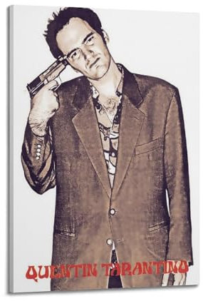 NRCKMIHRAE Regisseur Quentin Tarantino Retro-Poster, dekorative Malerei, Leinwand, Wandposter und Kunstdruck, moderne Familienschlafzimmer-Dekoration, Poster, 60 x 90 cm