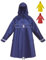 HOCK Premium „E-Bike Poncho“, Regenponcho mit Ärmel für Fahrrad und E-Bike, für Helme geeignet - Regencape 100,0% wasserdicht, Fahrradponcho für Herren & Damen, Blau (Marine)