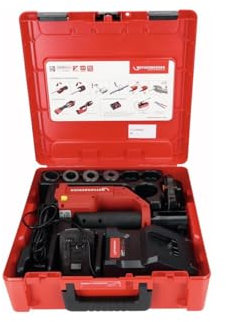 ROTHENBERGER ROMAX COMPACT III Set AMPShare, U, 16 – 20 – 25 mm, batteria da 2 Ah | 1000004283 | pressatura, pressatrice, strumento pressante, pinza idraulica, elettroidraulica,