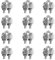 JEWEDECO 12er Set U Förmige Drahtseilklemmen Aus Edelstahl 304 Drahtseilklemme Für Kabel Robuste Wire Rope Clips Zur Sicheren Befestigung Von Stahlseilen Und Kabeln