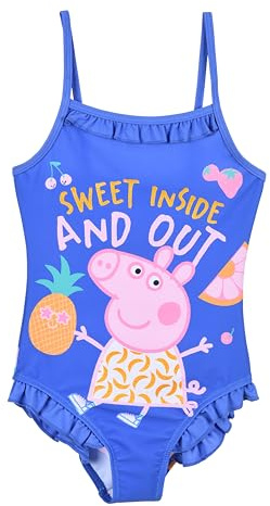 Peppa Pig Badeanzug | Peppa Wutz Mädchen Badesache, Geschenk, Baden, Sommer, Schwimmen, Gr. 98-116