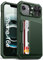 Vihibii Cover per iPhone 16e con Range Card & RFID Blocco & Protezione Fotocamera TPU Militare Antiurto Rigida Custodia Bumper Portafoglio Cover per iPhone 16e 2025 6,1 5G, Verde